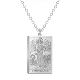 Dawapara Tarot Cards Amulet Stainless Steel Necklace